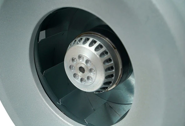 Ayas 10 cm çap YKA-100B-2K-M 2550 D/D 220/230 volt Monofaze Yuvarlak Kanal Tipi Radyal Fan - 6