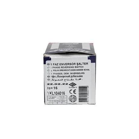 Opaş 1x16A Enversör Kilitli Pako Şalter - YKL104016 - Resim 4