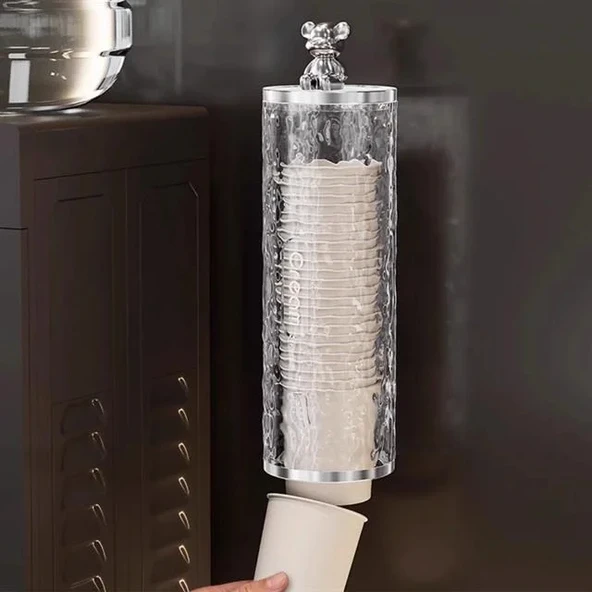 Sunup Sn-27110 Kendinden Yapışkanlı Plastik - Karton Bardak Dispenseri - 2