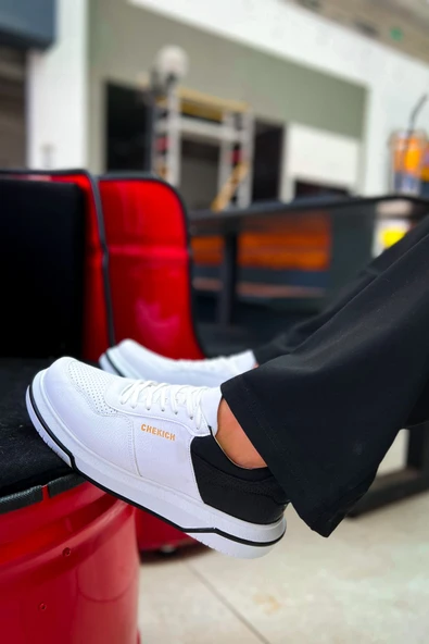 CH075 - CBT Signature Erkek Ayakkabı BEYAZ/SIYAH - Resim 2