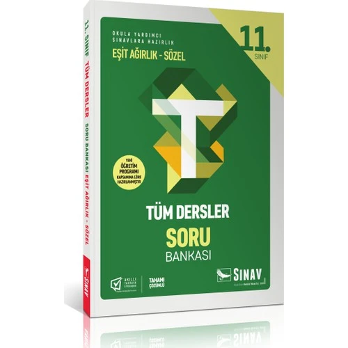 11. Sınıf Tüm Dersler Eşit Ağırlık Sözel Soru Bankası ürün görseli