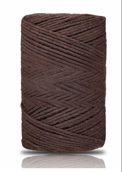 Pamuk Makrome 2 mm Kahverengi ürün görseli 1
