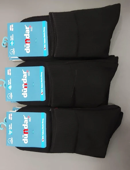 DÜNDAR PLUS 7040 ERKEK HAVLU YARIM KONÇ PATİK ÇORAP 6 ADET ürün görseli 1