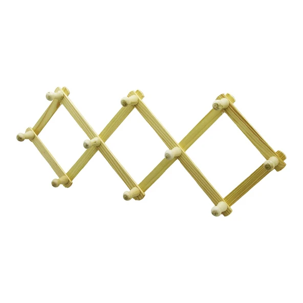 AHŞAP - EKO   10 KOLLU  AKORDİYON DUVAR ASKISI (5250)