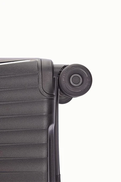 Benetton Trolley Valiz Siyah Orta Boy 14BNT8010-02-SY - Resim 7