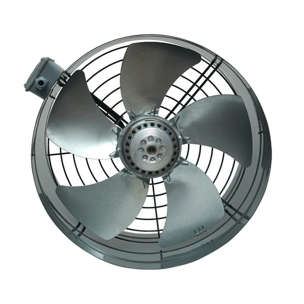 Ayas 20 cm çap YBA-200-2K-M 2750 D/D 220/230 volt Monofaze Yuvarlak Kanal Tipi Aksiyel Fan - 4