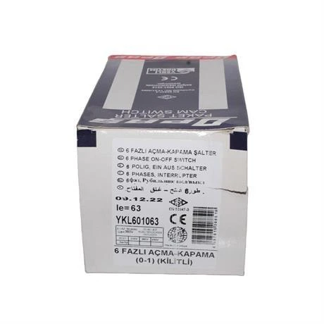 Opaş 6x63A 0-1 Aç-Kapa Kilitli Şalter - YKL601063 - Resim 4
