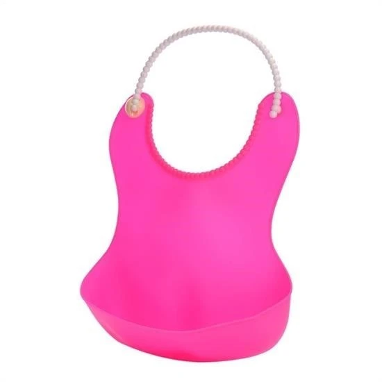 BUFFER® Çocuk Bebek Mama Önlüğü Dökülme Engelleyici Bükülebilir Pembe - 3