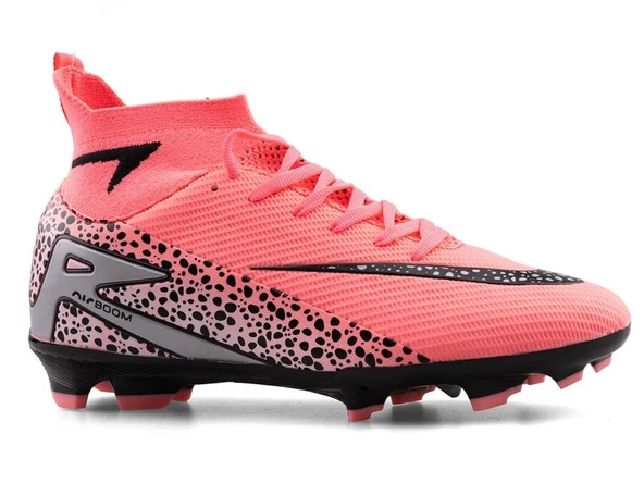 Neon Pembe Çim Saha Futbol Ayakkabısı – Hafif, Konforlu ve Kaymaz Tabanlı Krampon 610