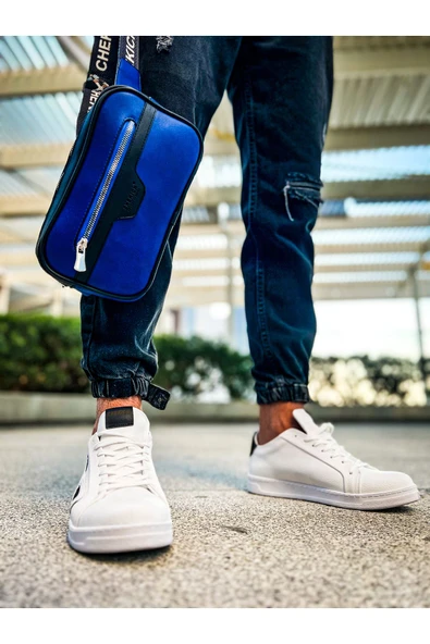 CH101 - Poani Tablet Erkek Çanta SIYAH/MAVI - 4