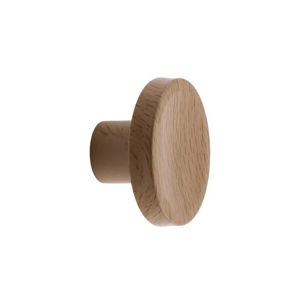 Tek Vidalı Bohem İç Bükey Plastik Düğme Kulp Kubik Doğal Meşe Renk Mobilya Dolap Çekmece Kulpu Kulbu - Resim 6