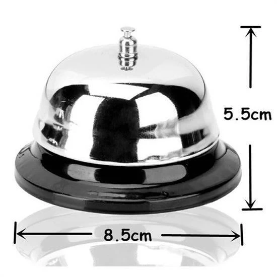 BUFFER® Masaüstü Dekoratif Otel Resepsiyon Görevli Çağırma Zili Çanı - 4