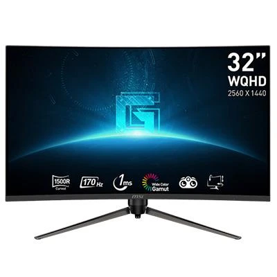 MSI 31.5 G32CQ5P CURVED 1500R VA 2560X1440 (WQHD) 16:9 170HZ 1MS ADAPTIVE SYNC GAMING MONITOR ürün görseli 1
