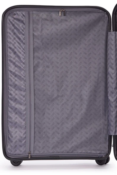 Benetton Trolley Valiz Siyah Orta Boy 14BNT8010-02-SY - Resim 10