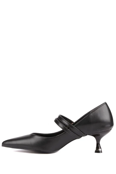 Stato - Siyah Renk Tokalı Kadın Topuklu Ayakkabı - Resim 4