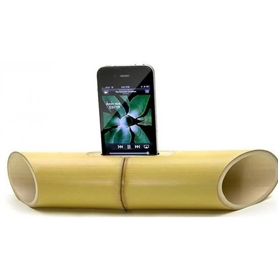 BUFFER® 6 x 1 cm Girişli Kılıflı Bambu Ağacı Akustik Ses Yükseltici Aparat - 2