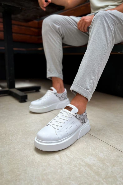 CH145 - CBT Sauerbergg Erkek Ayakkabı BEYAZ - Resim 3