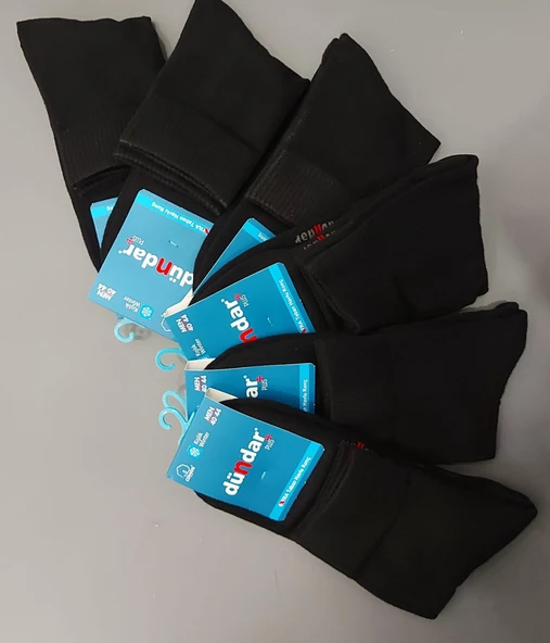 DÜNDAR PLUS 7040 ERKEK HAVLU YARIM KONÇ PATİK ÇORAP 6 ADET - Resim 2