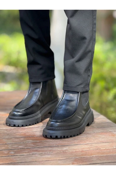 CH2433 - FRT Erkek Bot SIYAH - Resim 2