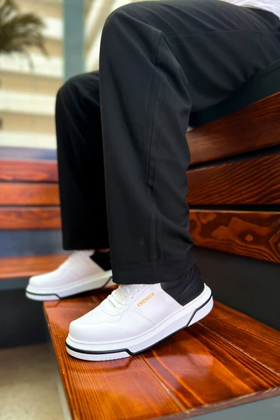 CH075 - CBT Signature Erkek Ayakkabı BEYAZ/SIYAH ürün görseli 1