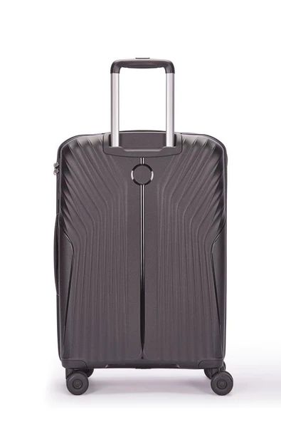 Benetton Trolley Valiz Siyah Orta Boy 14BNT8010-02-SY - Resim 2