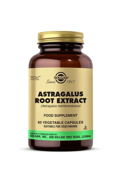 SOLGAR Astragalus Root 60 Kapsül