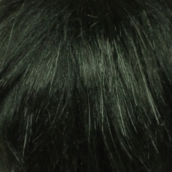 Loren Kırçıllı Koyu Yeşil Tüylü Ponpon - Resim 2