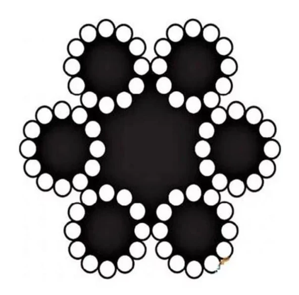 Çelik Halat 6 mm 10 Metre (6X12+7 K.ÖZ) - Resim 2