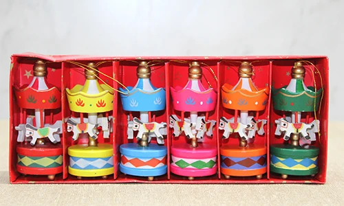 Ahşap 6'Lı Dekoratif Atlı Karınca Alk4394 - 2