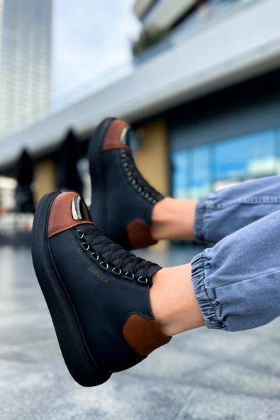 CH267 - GST Roma Mirror Erkek Bot SIYAH/TABA - 4