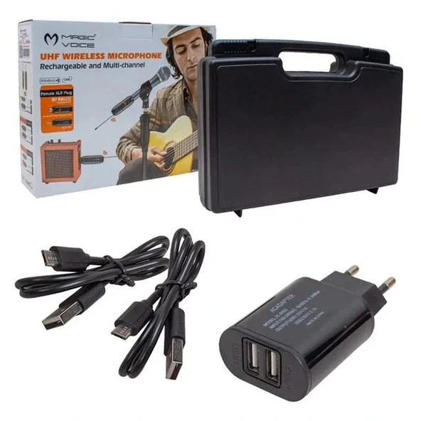 Magicvoice Uhf Gitar Tip Kablosuz Mikrofon (genel Enstrümanlar İçin) Mv-19586 - Resim 3