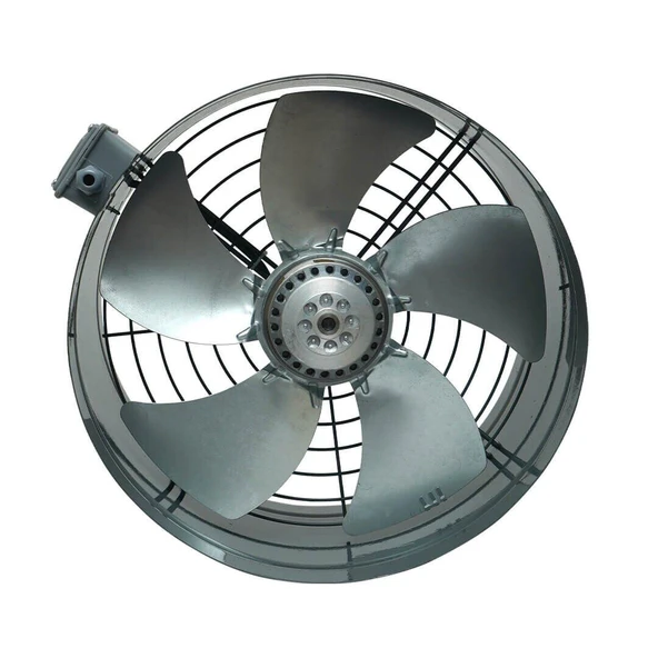 Ayas 25 cm çap YBA-250-2K-M 2750 D/D 220/230 volt Monofaze Yuvarlak Kanal Tipi Aksiyel Fan - 4