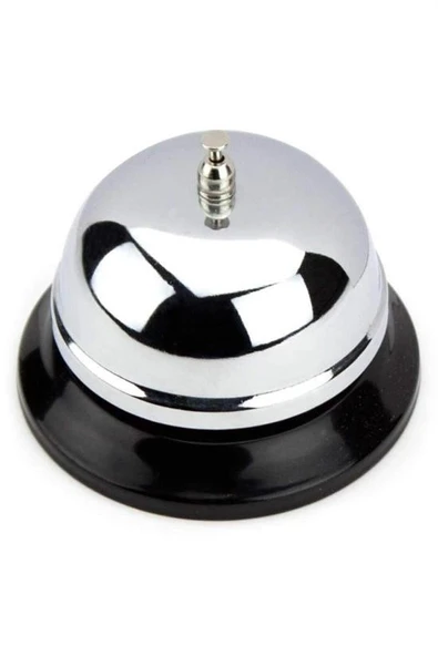 BUFFER® Masaüstü Dekoratif Otel Resepsiyon Görevli Çağırma Zili Çanı - 7