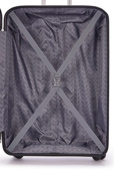 Benetton Trolley Valiz Siyah Orta Boy 14BNT8010-02-SY - Resim 9