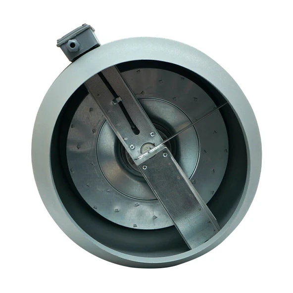 Ayas 31,5 cm çap YKA-315B-2K-M 2550 D/D 220/230 volt Monofaze Yuvarlak Kanal Tipi Radyal Fan - 4