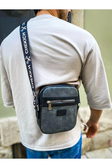 CH102 - Stealht Kare Erkek Çanta SIYAH/ANTRASIT - 3