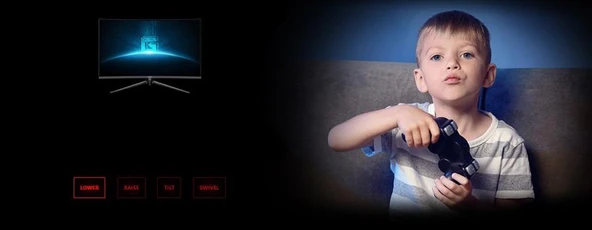 MSI 31.5 G32CQ5P CURVED 1500R VA 2560X1440 (WQHD) 16:9 170HZ 1MS ADAPTIVE SYNC GAMING MONITOR - Resim 12