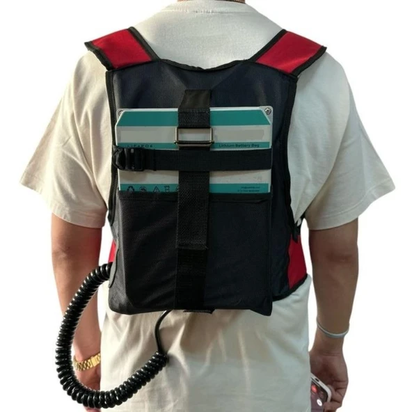 Zeytin Hasat Makinası Sırt Akü Taşıma Çantası - Resim 2