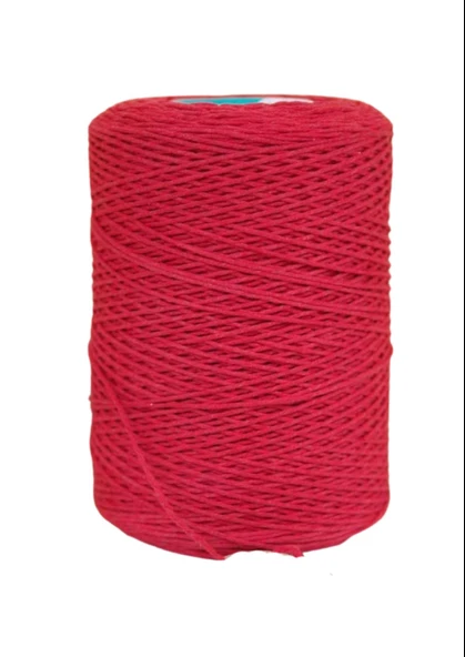 Pamuk Makrome 2 mm Kırmızı ürün görseli 1