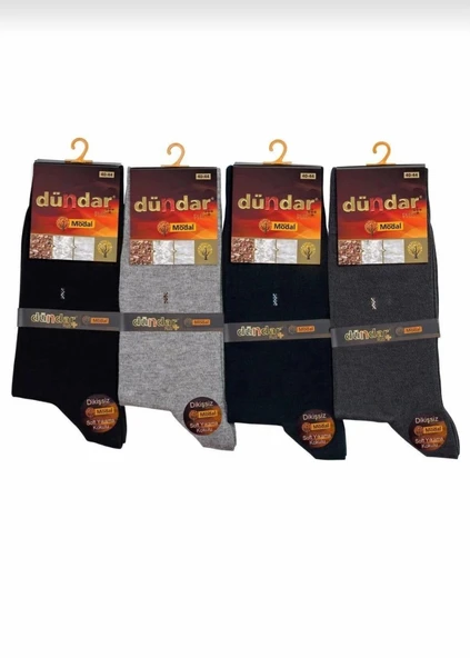 DÜNDAR PLUS 4124 ERKEK MODAL LİKRALI DİKİŞSİZ ÇORAP 6 ADET - Resim 6