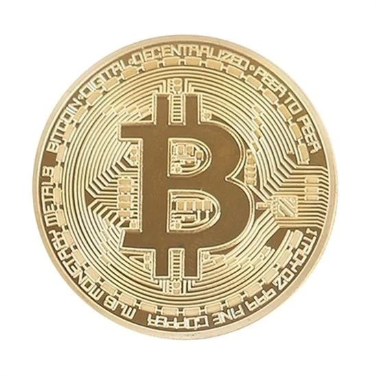 BUFFER® Bitcoin Madeni Hatıra Parası Madeni Bitcoin Hediye Sikke Para - 2