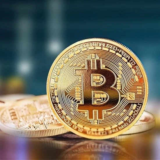 BUFFER® Bitcoin Madeni Hatıra Parası Madeni Bitcoin Hediye Sikke Para - 8