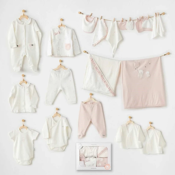 Andywawa AC25952 Ballerina 20 Parça Hastane Çıkışı Ekru