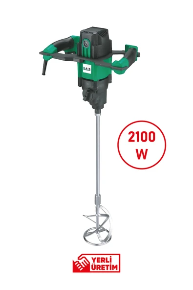 Hais 2100 Watt Profesyonel Boya ve Harç Karıştırıcı | Güçlü Motor, Ergonomik Tutma ve Çift Karıştırma Ucu ürün görseli