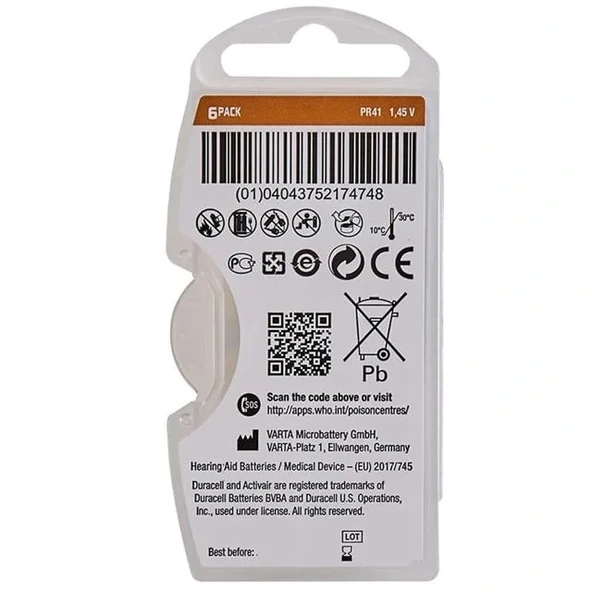 Duracell 312 No Kulaklık Pili (6'lı Paket) - 2