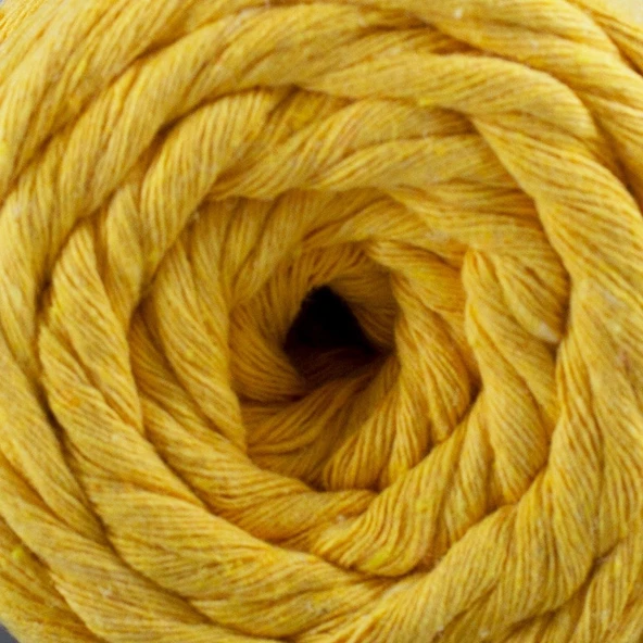 La Mia Boho Slim Sarı El Örgü İpi -L003 - 34195 - Resim 2