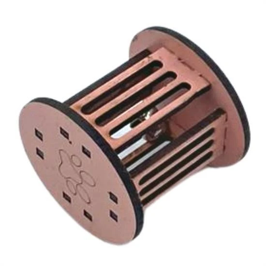 BUFFER® Mini Silindir Eğlenceli Renkli Sağlam Küçük Pati İzi Şekilli Kedi Oyuncağı - 2