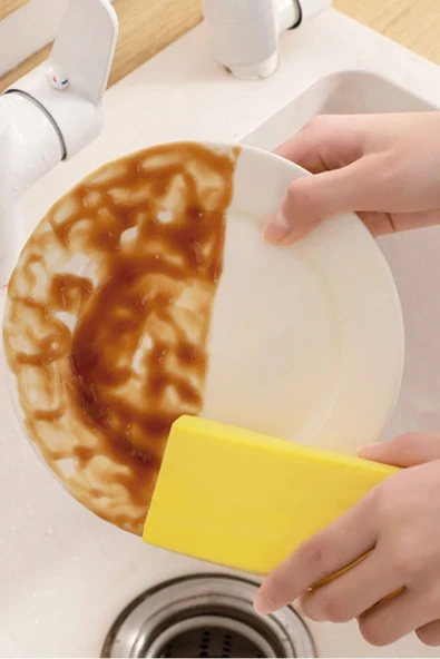 BUFFER® Nemli Silgi Süngeri Banyo,Mutfak ve Araba İçin Temizlik Süngeri - 7