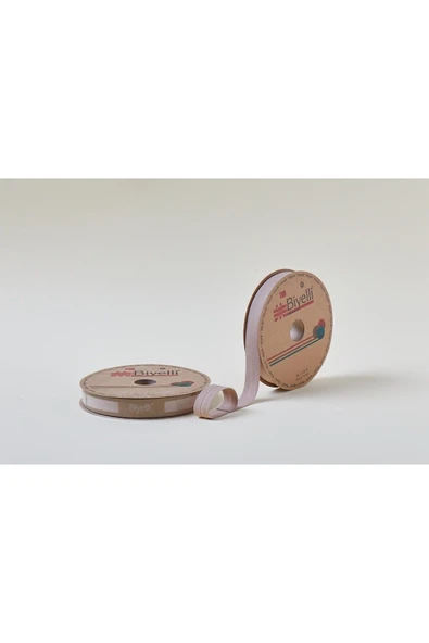 Biye Koton Katlı D57 Açık Kahve 2 cm 25 Metre %65 Koton %35 Polyester