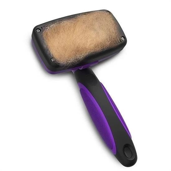 BUFFER®  Otomatik Temizlenebilen Tuşlu Pratik Kedi Köpek Tüy Toplama Fırçası - 5